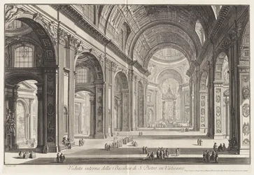Sisäkuva Pyhän Pietarin basilikasta