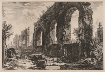 Näkymät Roomaan: Neron akvedukti, 1775.