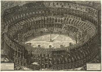 Näkymät Roomaan: Colosseum, 1776.