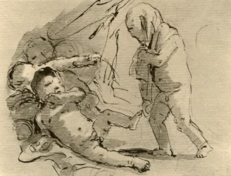 Amor pelottelee muita lapsia, c1757, 1928