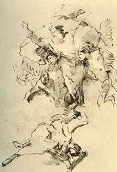 Isä Jumala enkelien ympäröimänä, 1758-1759, 1928