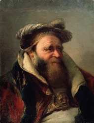 Vanhan miehen muotokuva, 1750-1770.