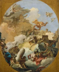 Espanjan monarkian apoteoosi, noin 1765.