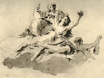 Kolme naista, 1700-luvun puoliväli, 1928