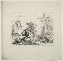 Erilaisia otuksia: Nainen käsiraudoissa, 1785.