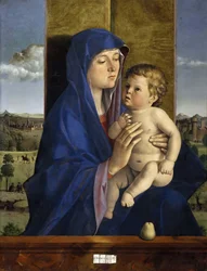 Madonna lapsen kanssa, noin 1485.