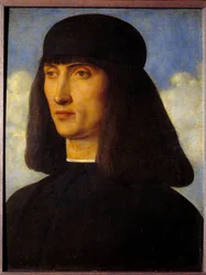 Miehen muotokuva. Giovanni Bellinin maalaus dit il Giambellinon (1430-1516)