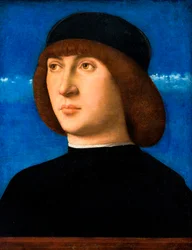 Nuoren miehen muotokuva, noin 1490 (öljy paneelille)