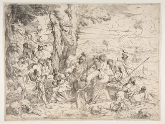 Laban etsii epäjumalia Jaakobin omaisuudesta, n. 1635-40.
