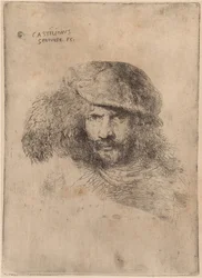 Omakuva(?), pukeutunut lippalakki ["Berninin muotokuva"]