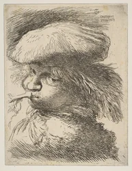 Nuori mies trumpetti vasemmalle, sarjasta Small Heads in Oriental..., n. 1645-1650.