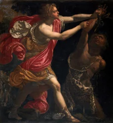 Giovanni Bilivertin käsialaa - Apollo nylkee Marsyasin, 1630 c).