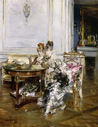 Elegant Ladies in an Interior, n. 1875