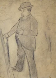 Boldinin muotokuva, Edgar Degas (1834-1917), piirustus