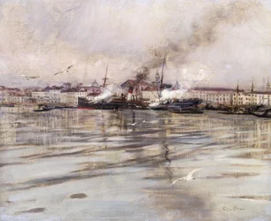 Näkymä Venetsiaan; Näkymä Venetsiaan, noin 1895