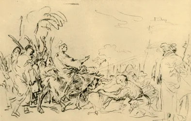 Kristuksen tulo Jerusalemiin, c1759, 1928
