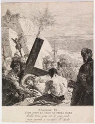 Via crucis - Asema IX. Jeesus kaatuu kolmannen kerran