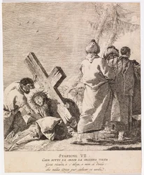Via crucis - Asema VII. Jeesus kaatuu toisen kerran
