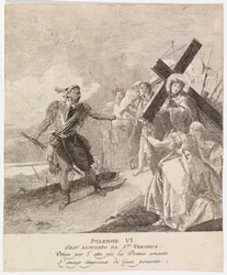 Via crucis - Asema VI. Veronika pyyhkii Jeesuksen kasvot.