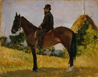 Diego Martelli on cavallo