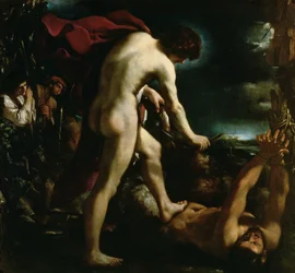 Apollo nyljettävä Marsyas, n.1618
