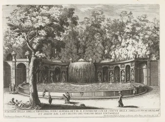 Ovato Fountain de tuinen van de Villa d