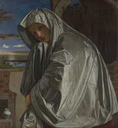 Maria Magdalena matkalla Kristuksen haudalle. Noin 1535-40