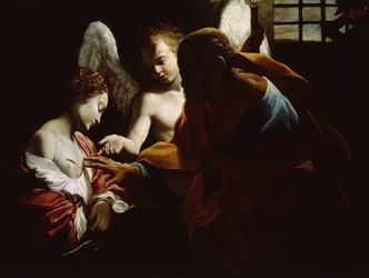 Pyhä Agatha Pyhä Pietari ja enkeli vankilassa läsnä, noin 1614
