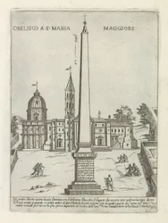 Santa Maria Maggioren obeliski Obeliski S. Maria Maggioressa (otsikko esineessä) Moderne en antieke monumenten en bouwwerken in Rome (sarjan nimi) Rooman almakaupungin muinaisten ja nykyaikaisten rakennusten koristeet (sarjan nimi)