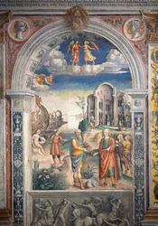 Fresko Giovanni Maria Falconetto (1468-1535), Hall of Zodiac, Palazzo D