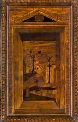Lignaean Canonical Choir, upotekoriste Giovanni Maria Platina 1484, Superior Stall