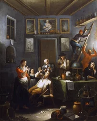 Lääkäri, Giovanni Michele Granierin maalaus (toimii 1736-1752).