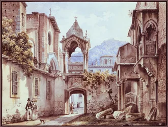 San Giorgetton sisäpiha Veronassa, Giovanni Migliara (1785-1837)