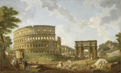 Näkymä Colosseumille, 1747