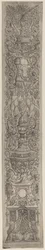 Koristepaneeli: Griffins and Two Cupids Crossing Halberds