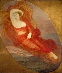 Rakkauden jumalatar, 1894-1897. Mitat: 210 x 133 cm. Milano, Galleria d