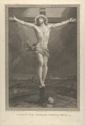 Kristus ristiinnaulittu, kallo tyvessä, n. 1770-1803.