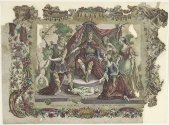 Het oorde van Solomon Salomonin tuomio / El juycio de Salomon (otsikko esineessä)