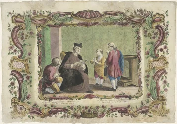 Tietämättömien opettaminen II opus misericordiae spiritualis / La segunda obra de misericordia spiritual (...) (otsikko esineessä) The Spiritual Works of Mercy (sarjan nimi)