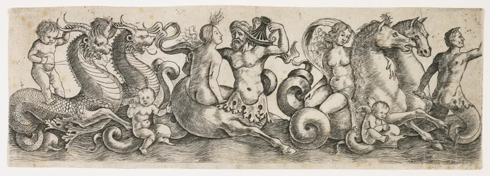 Frieze tritonien ja nymfien kanssa, c. 1517