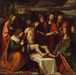 Girolamo Romaninon Pieta (n. 1484-1562 jälkeen), öljy kankaalle