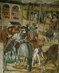 Turnauksen valmistelut (fresko)