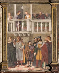 Lasin ihme, Pyhän koulu, Pyhän Antoniuksen basilika (Pyhän basilika), Padova, Italia