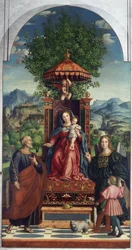 Girolamo dai Librin sateenvarjomadonna, Castelvecchion museo