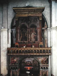 Pyhän Andrean urut, 1525 (öljy ja kultalehti puussa)