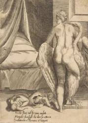 Leda ja joutsen, teoksesta The Loves of the Gods, 1531-76.