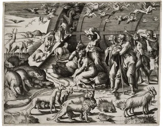 Nooa lähtee arkista, 1544