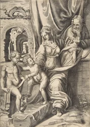 Pyhä perhe ja lapsi Johannes Kastaja, 1531-76, 1531-76.