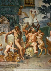 Bacchanalia - jumalten juhla-ateria (fresko)