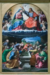 Neitsyen kruunaus, niin kutsuttu "Montelucen Madonna"